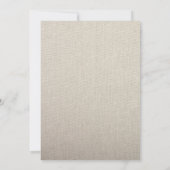 Einladung von feinen Linen (Rückseite)