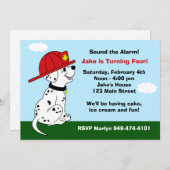 Einladung von Feuerhunden zur Geburtstagspartei (Vorne/Hinten)