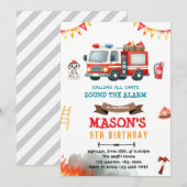 Einladung von Feuerwehrfahrzeugen und Dalmatinern (Vorne/Hinten)