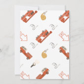 Einladung von Feuerwehrfahrzeugen zum Geburtstag (Rückseite)