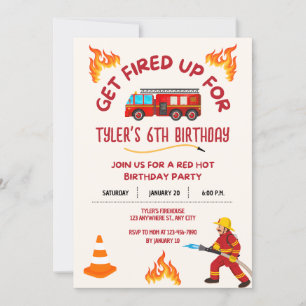 Einladung von Feuerwehrfahrzeugen zum Geburtstag