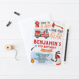 Einladung von Feuerwehrfahrzeugen zur Geburtstagsp