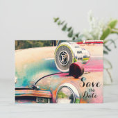 Einladung von Feuerwehrleuten "Save the Date" (Stehend Vorderseite)