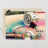 Einladung von Feuerwehrleuten "Save the Date" (Vorne/Hinten)