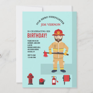 Einladung von Feuerwehrleuten und Ausrüstungen