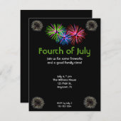 Einladung von Feuerwerkskörpern (Vorne/Hinten)