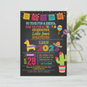 Einladung von Fiesta Abschluss - Blk (2023) (Stehend Vorderseite)