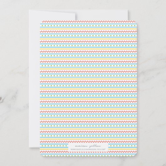 Einladung von Fiesta Birthday (Rückseite)