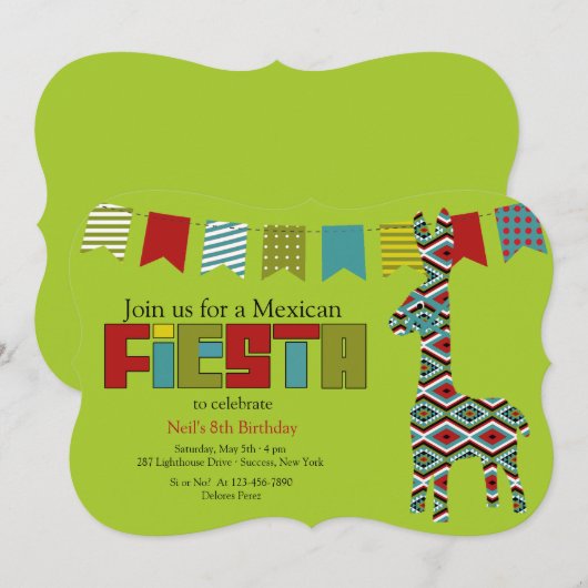 Einladung von Fiesta Burro (Vorne/Hinten)