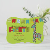 Einladung von Fiesta Burro (Stehend Vorderseite)