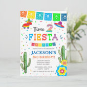 Einladung von Fiesta zum 2. Geburtstag (Stehend Vorderseite)