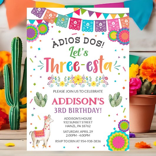 Einladung von Fiesta zum 3. Geburtstag