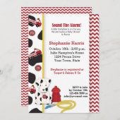 Einladung von Fireman Baby Dusche (Vorne/Hinten)