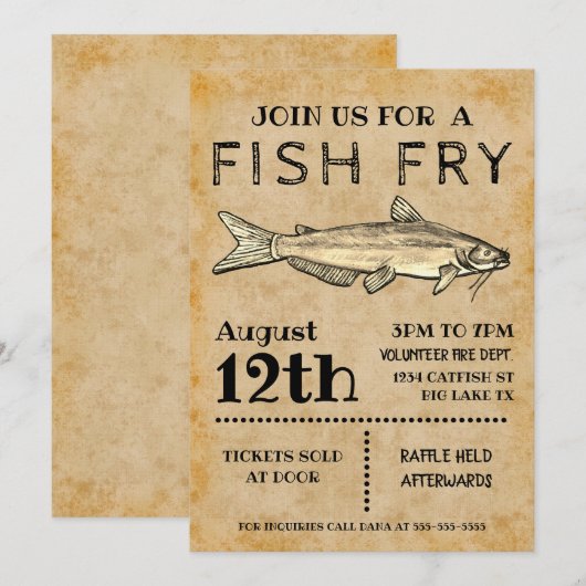 Einladung von Fischen (Vorne/Hinten)