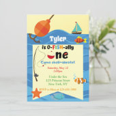 Einladung von Fischen zu einem Geburtstag (Stehend Vorderseite)