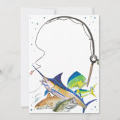 Einladung von Fischen zum Geburtstag (Rückseite)