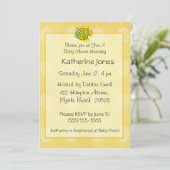 Einladung von Fish Baby Shower (Stehend Vorderseite)