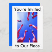 Einladung von Flamingo (Vorne/Hinten)