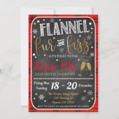 Einladung von Flannel Fur und Fizz Bachelorette (Vorderseite)