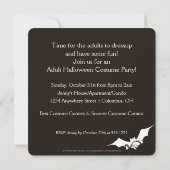 Einladung von Fledermäusen Halloween-Party 3 (Rückseite)