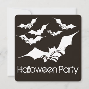 Einladung von Fledermäusen Halloween-Party 3