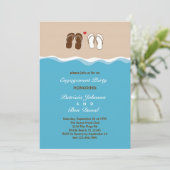 Einladung von Flip Flops (Stehend Vorderseite)