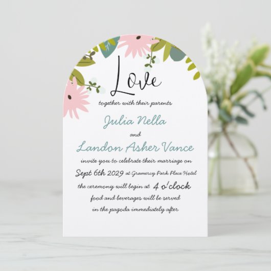 Einladung von Flora und Fauna (Stehend Vorderseite)