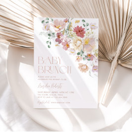 Einladung von Floral Baby Brunch