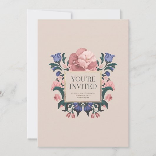 Einladung von Floral Bliss (Vorderseite)