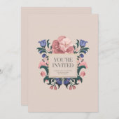 Einladung von Floral Bliss (Vorne/Hinten)