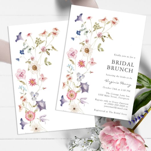 Einladung von Floral Bridal Brunch