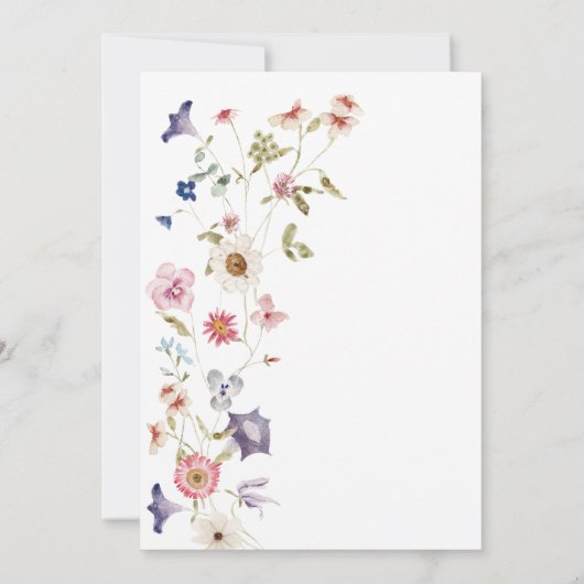 Einladung von Floral Bridal Brunch (Rückseite)