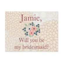Einladung von Floral Bridesmaid