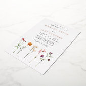 Einladung von Floral Lesbian Wedding Foil (Gedreht)