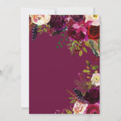 Einladung von Floral Quinceanera (Rückseite)