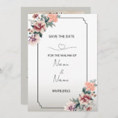 Einladung von Floral walima (Vorne/Hinten)