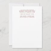 Einladung von Floral Wreath (Rückseite)