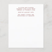 Einladung von Floral Wreath (Rückseite)