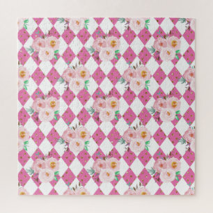 Einladung von Floral Wreath Puzzle
