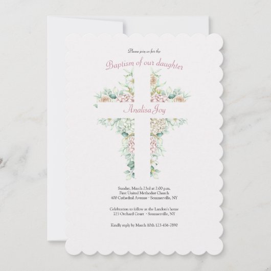 Einladung von Floralkreuz (Vorderseite)