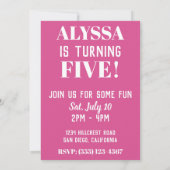 Einladung von Flying Llama (Rückseite)