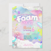 Einladung von Foam Birthday (Vorderseite)