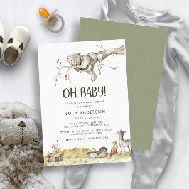 Einladung von Forest Baby Shower