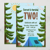 Einladung von Forest Birthday (Vorne/Hinten)