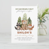 Einladung von Forest Birthday | Waldeinladungen (Stehend Vorderseite)