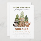 Einladung von Forest Birthday | Waldeinladungen (Vorne/Hinten)