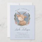 Einladung von Forest Deer Baby Shower (Vorderseite)