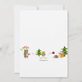 Einladung von Forest Pals Foto (Rückseite)