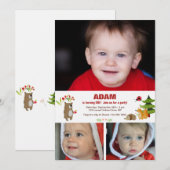 Einladung von Forest Pals Foto (Vorne/Hinten)