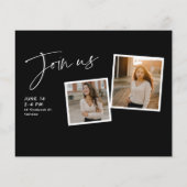 Einladung von Foto Collage Abschluss für Budgetskr (Rückseite)